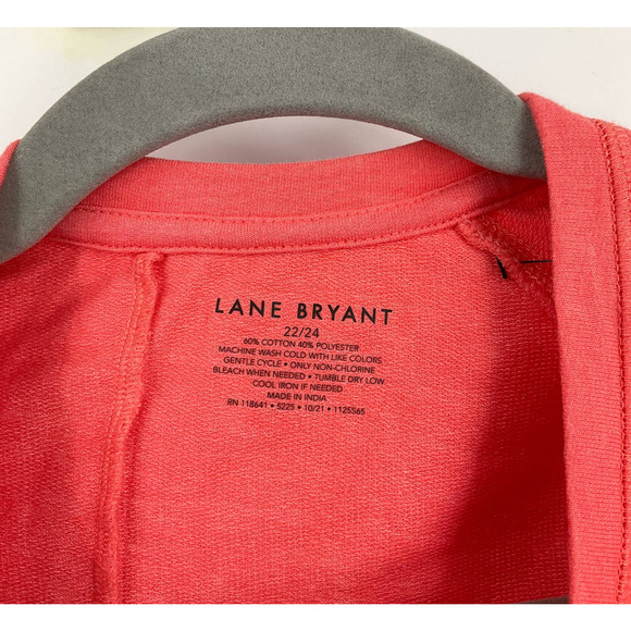 Lane Bryant Short Sleeve Top Orange Size 22/24 NWT - Picture 5 of 6